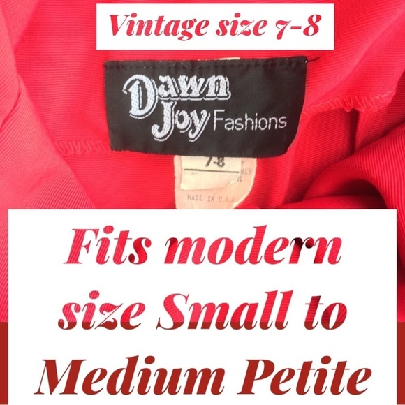 Vintage 80s Dawn Joy halter midi dress crossback red studs grunge 90s y2k retro - Picture 4 of 14